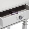 Irving Side Table with 2 Drawers Gray - Finch: Sturdy Wooden End, No Assembly Required - 3 of 4