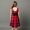 Hope & Henry Girls' Sleeveless Pleated Party Dress with Waist Sash, Kids - 4 of 4