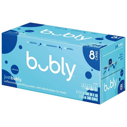 Bubly Just Bubly Sparkling Water - 8pk/12 Fl Oz Cans : Target