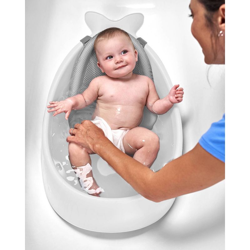 Skip Hop Moby Smart Sling 3-Stage Baby Bath Tub - White, 2 of 11