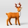 3ct Faux Fur Deer Set Decorative Christmas Figurines Brown - Wondershop™ - 3 of 4