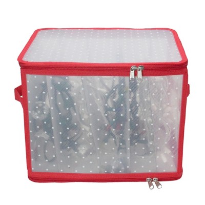 Northlight 12.5" Transparent Zip Up Christmas Light Storage Box