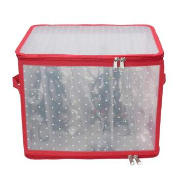 3 Reel Red Christmas Light Set Quilted Storage Bag