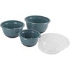 Debra's Kitchen Made in USA 6pc Non-Slip Mixing Bowls Set - Teal - 2 of 2