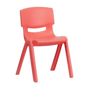 Medium Stacking Student Chair - Red - Belnick, Adult Unisex