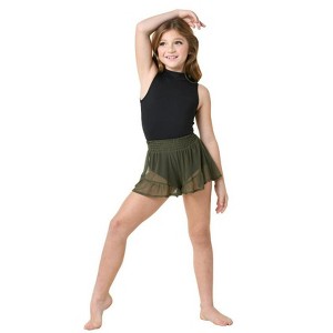 Girl's Shorts-Skirt Danz N Motion 21412A Sheer for Ballet or Modern - 1 of 4