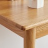 Vynxaria 100% Solid Wood Computer Desk with Drawer, Natural Study Workstation for Home Office & Dressing - 4 of 4