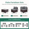UPHA 7-Piece Brown Rattan Patio Sofa Conversation Set with Cushions - 3 of 4