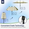 Syemin Patio Seating 3 Piece Set with Adirondack Lounge Chair Black Frog Chair 2 Piece Plus Double Ended Parasol - 4 of 4