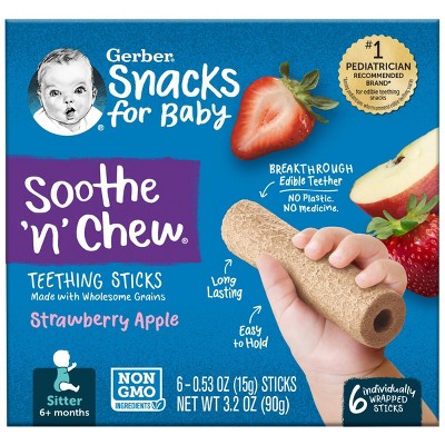 Gerber teethers strawberry apple hot sale spinach