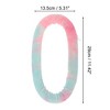 Unique Bargains Women's Tie-dye Hair Rollers 11.42"x5.31" Pink White 1pc - 4 of 4