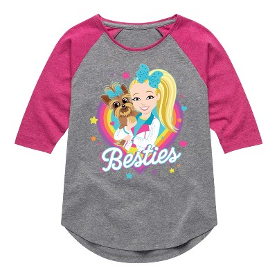 JoJo Siwa Besties  - Athletic Heather/Fuchsia - 3T