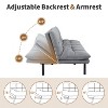 Dyonery 71"  Futon Sofa Bed, Memory Foam Modern Convertible Couch Bed,Folding Futon Sleeper Couch with Compact Living Space - 3 of 4