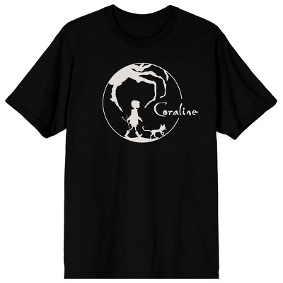 Coraline Only One Key Crew Neck Short Sleeve Men's Black T-shirt