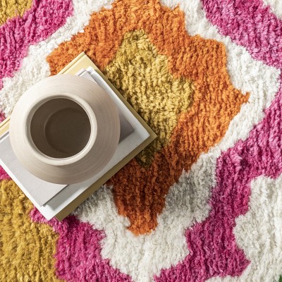 Bohemian Bliss Multicolor Handmade Shag Area Rug 4' x 6'