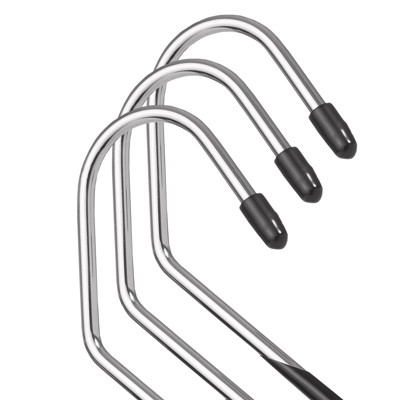 Casafield 20-Pack Black Open-Ended Non-Slip Metal Pants Hangers