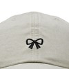 Dalix Bow Embroidered Coquette Cotton Summer Cute Outdoor Baseball Cap Dad Hat Womens - 2 of 4
