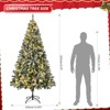 SUGIFT 6ft Pre-Lit Premium Snow Flocked Artificial Christmas Tree W/1000 Branch Tips & 250 Multicolored LED Lights - 4 of 4