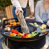 Tiki Fire Pit Cast Iron Grill Top Griddle Black - image 4 of 4