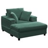 Mjkone 43" W Oversized Chaise Lounge Chair Indoor with Ottoman - 4 of 4