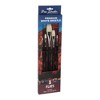 Creative Mark Pro Stroke Premium White Chungking Hog Bristle Artist Paint Brush - Flats Set of 5 - Natural Bristle Brush w/ Soft Touch Handle for - 3 of 4