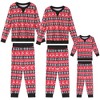 INSPIRE CHIC Women's Christmas Family Matching Pajama Set Long Sleeve Elk Snow Xmas Party Couples Sleepwear Lounge Set - 2 of 4