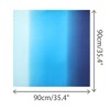 INSPIRE CHIC Women's Contrast Color Square Gradient Colorful Satin Silky Neck Scarves 1Pc - 3 of 4