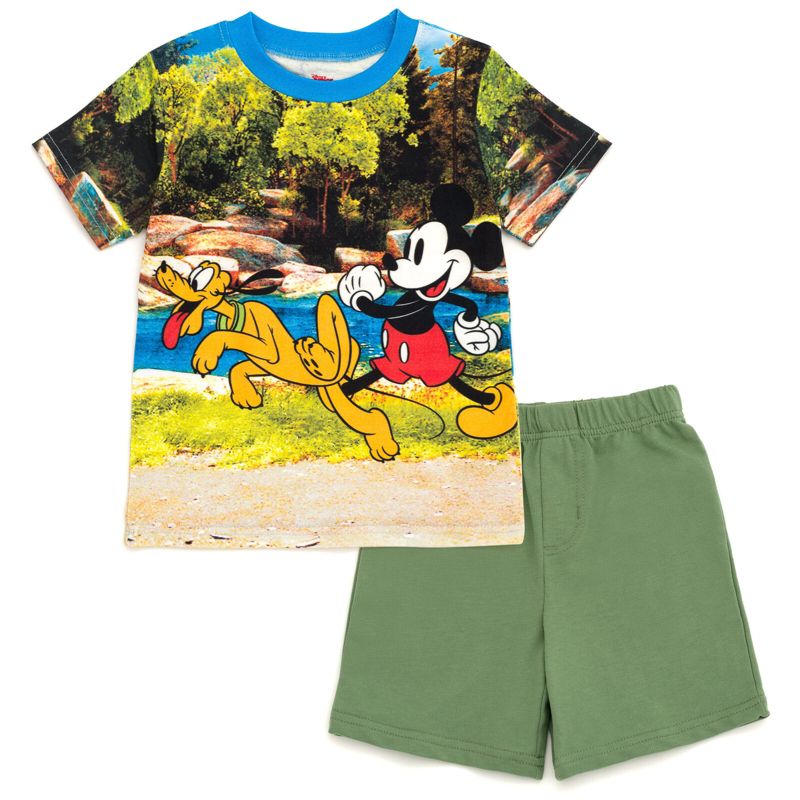 Disney Mickey Mouse T-Shirt and Shorts Outfit Set Infant to Big Kid, 1 of 6