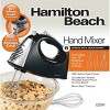 Hamilton Beach 6 Speed Hand Mixer with Quickburst 62641: 290W, Dishwasher-Safe Parts, Black, Plastic, 1 Year Warranty - 3 of 4