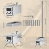 Docred Wood Burning Sauna Hot Tent Stove, 2 in 1 Tent Wood Burning Stove with Chimney Pipe for Outdoor Camping Heating - 3 of 4