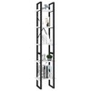 vidaXL Modern 5-Tier Book Cabinet - White, Engineered Wood & Metal Frame - Easy Maintenance - 4 of 4