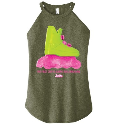 Women's - Barbie - Rollerblading Barbie the Movie Graphic High Neck Tank
