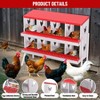 Chicken Nesting Box with Roll Out Egg Tray, Rustproof & Ventilated Laying Boxes for Hens, Chickens, Ducks - 4 of 4