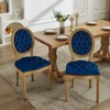 NicBex PU Leather Dining Chairs Set of 2,Kitchen Chairs with Nailhead Trim and Hand-Pulled Buckle Ddecoration for Dining Room,Living Room - 2 of 4