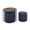 NicBex Multi-functional Combination Set,Ottoman with Side Table and Drum Stool,Ottoman for Living Room,Bedroom,Entryway - 4 of 4