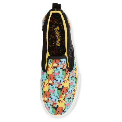 Pokemon Boys Pokemon Pikachu Slip-On Shoes - Boys Pokemon Pikachu Slip On Sneakers - Pikachu Charmander Bulbasaur Canvas Slip On Sneakers (Grey, 13) — фото 3