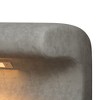 Sapphtopaz Modern Bench Leather Upholstered Entryway Bench with LED Sensor End of Bed Ottoman Shoe Bench for Living Room, Bedroom, Entryway - 4 of 4