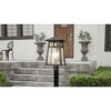 Merle 1-Light Burnished Bronze Outdoor Post Lantern - 3 of 4