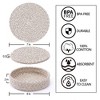 Itopfox Cotton Trivets for Hot Dishes and Pots, Set of 4 with Storage Basket, Heat Resistant Table Protector Mats for Kitchen Countertops & Tables - 2 of 4