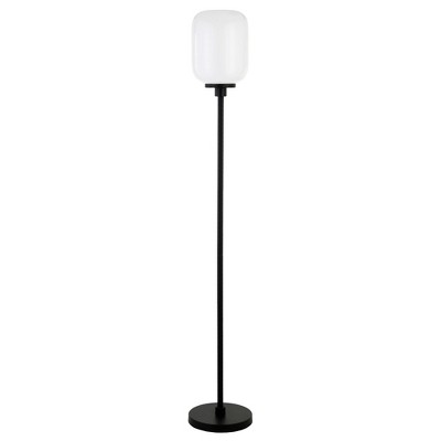 Hudson and Canal 69" Tall Floor Lamp with Glass Shade