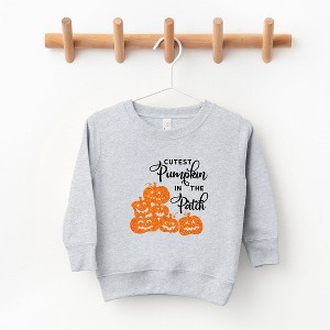 The Juniper Shop Cutest Pumpkin In The Patch Glitter Youth Ultra-Soft Graphic Sweatshirt - 1 of 3