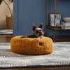 NICOLE MILLER NEW YORK PET Ellie Fuzzy Solid Donut Pet Bed - 2 of 4