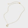 14K Gold Dipped Twisted Bubble Initial Necklace - A New Day™ Gold - 3 of 4
