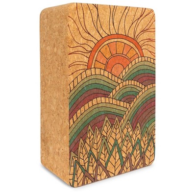 Yoloha Yoga - Mountain Magic Cork Yoga Block