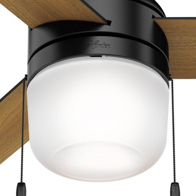 Scandinavian-Inspired Matte Black 42" LED Ceiling Fan with Remote and Reversible Blades