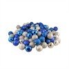 Northlight 100ct Shatterproof 3-Finish Christmas Ball Ornament Set 2.5" - Silver/Blue - 3 of 4