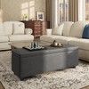 Whizmax Storage Ottoman Bench, Mid-Century Modern Storage Bench for Bedroom, Synthetic Leather with Stitching, Safety Hinges, Loads 680 Lb - 2 of 4