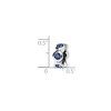 Black Bow Jewelry Sterling Silver September Crystal Birthstone, 6-Stone Bead Charm - 2 of 3