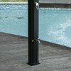 DSVIMOY 9.2 Gallons Outdoor Shower with 360 Rotating Rainfall, Handheld Shower Head, Outdoor Shower for Backyard Poolside, Black, 7"*5.8"*85" - 4 of 4
