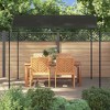 vidaXL Gazebo Outdoor Canopy Patio Pavilion Sunshade Beach Shelter Fabric - Anthracite - 3 of 4